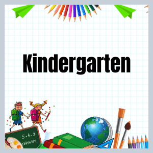 Kindergarten First Grade