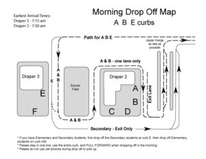 ABE Drop Off Map D2/D3 Carpool Update 1.25.21