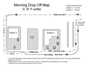 CDF Drop Off Map D2/D3 Carpool Update 1.25.21